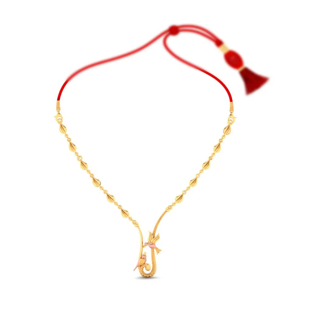 14k Intricately Crafted Gold Necklace Design