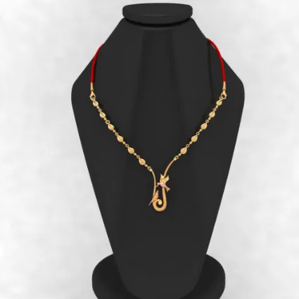 14k Intricately Crafted Gold Necklace Design
