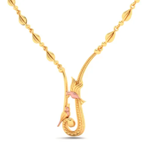 14k Intricately Crafted Gold Necklace Design