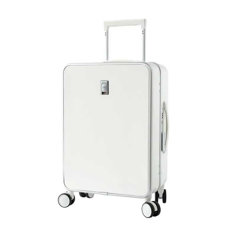 20 inch Trolley Bag with 3D-360 Degree Wheels | TSA Approved Locks | 39 Liters | White