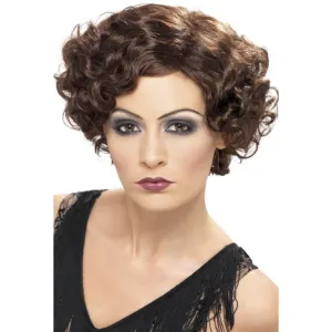 20s Flirty Flapper Wig - Brown