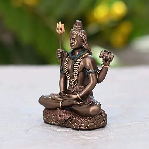 3.4 Inch Lord Shiva Idol (110g) for Gift Home Decor Pooja Showpiece