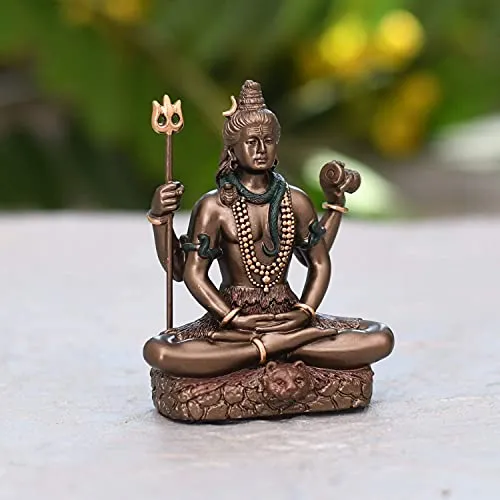 3.4 Inch Lord Shiva Idol (110g) for Gift Home Decor Pooja Showpiece