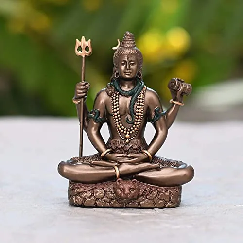 3.4 Inch Lord Shiva Idol (110g) for Gift Home Decor Pooja Showpiece