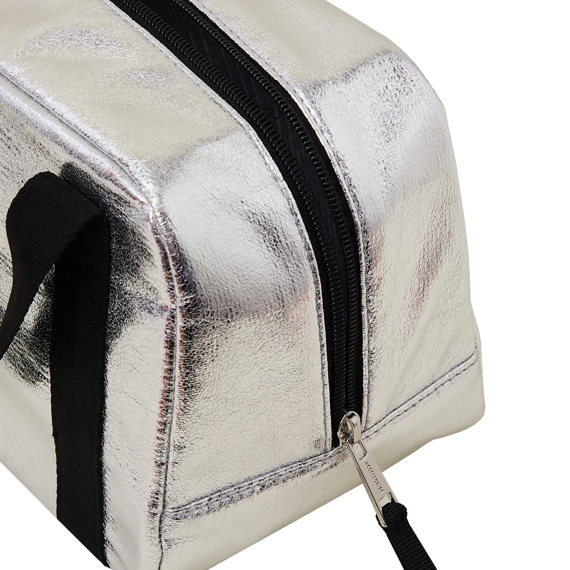 Accessorize London Women's Silver Metallic Lunch Bag