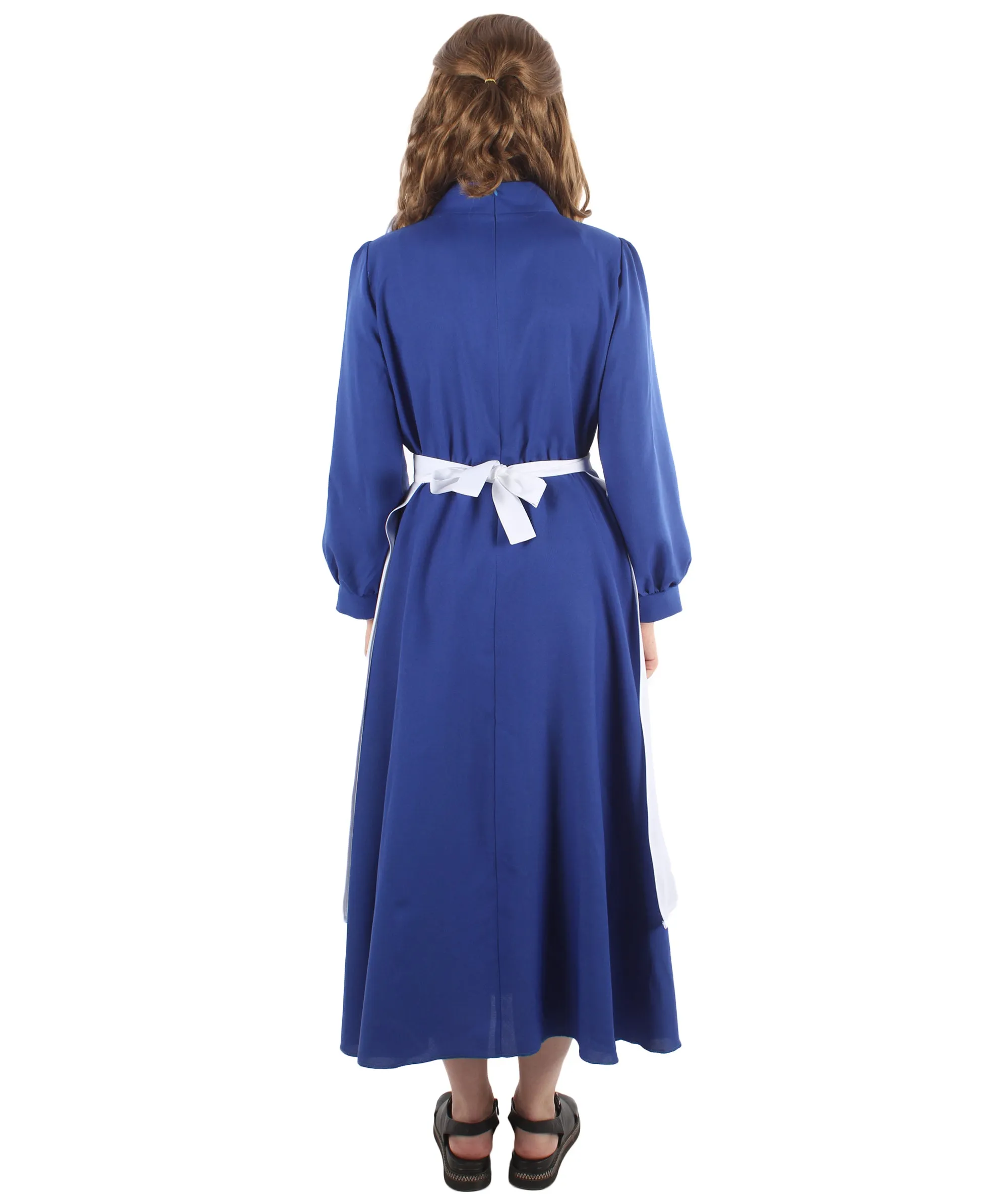 Adult Women's Blue Maid Dress with Apron Costume | Blue and White Cosplay costume