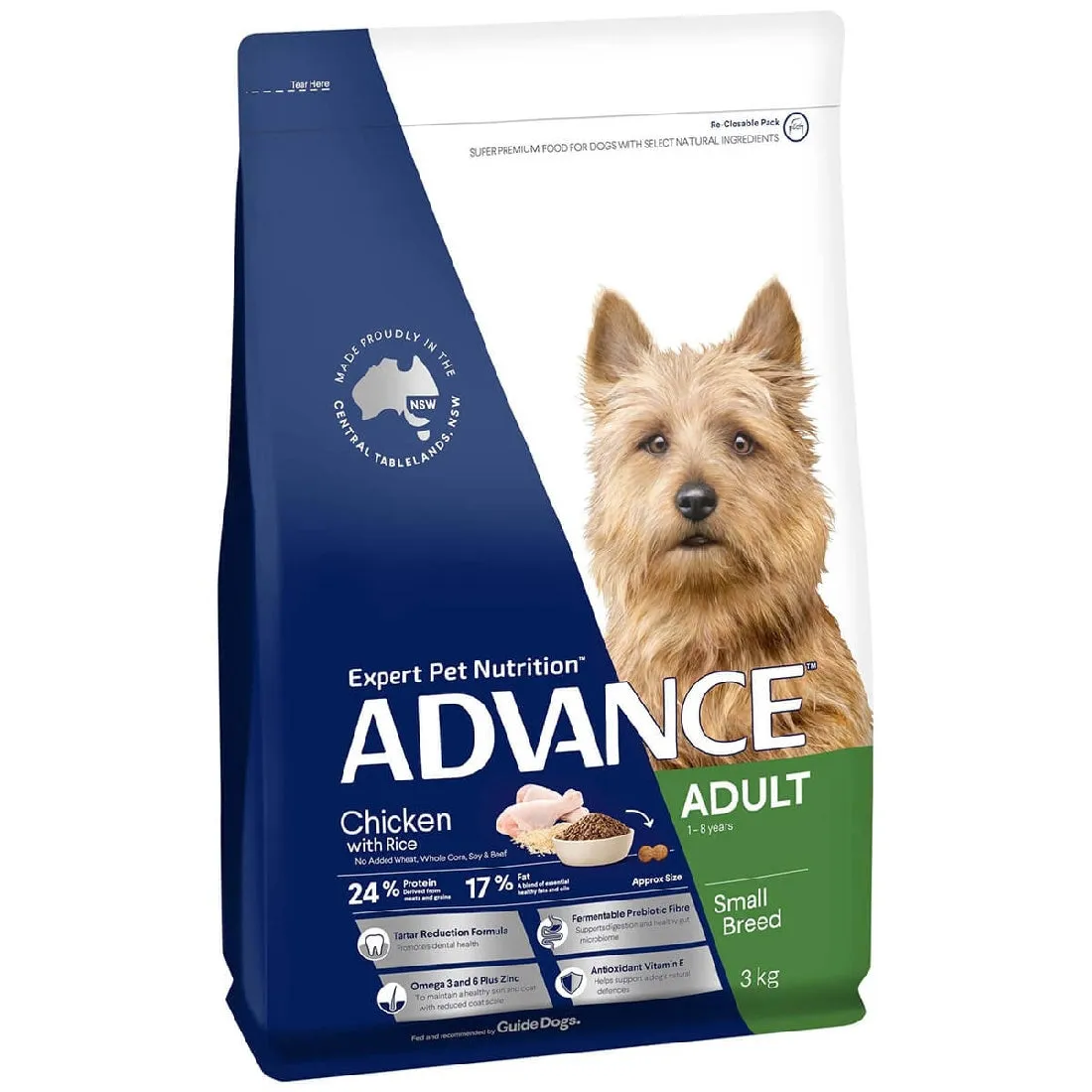 ADVANCE ADULT DOG TOY AND SMALL BREED CHICKEN 3KG
