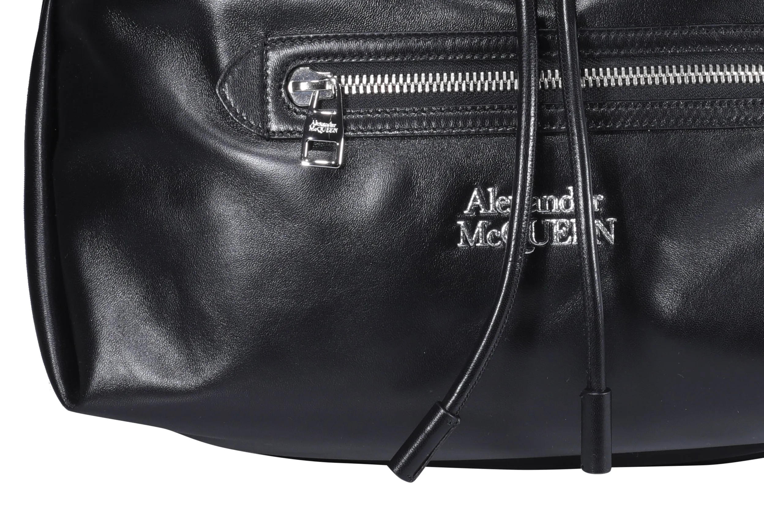 Alexander McQueen Logo Detailed Drawstring Shoulder Bag