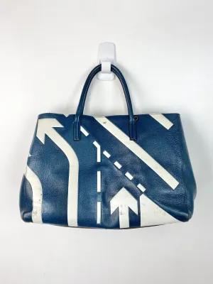Anya Hindmarch Blue Leather Highway Bag