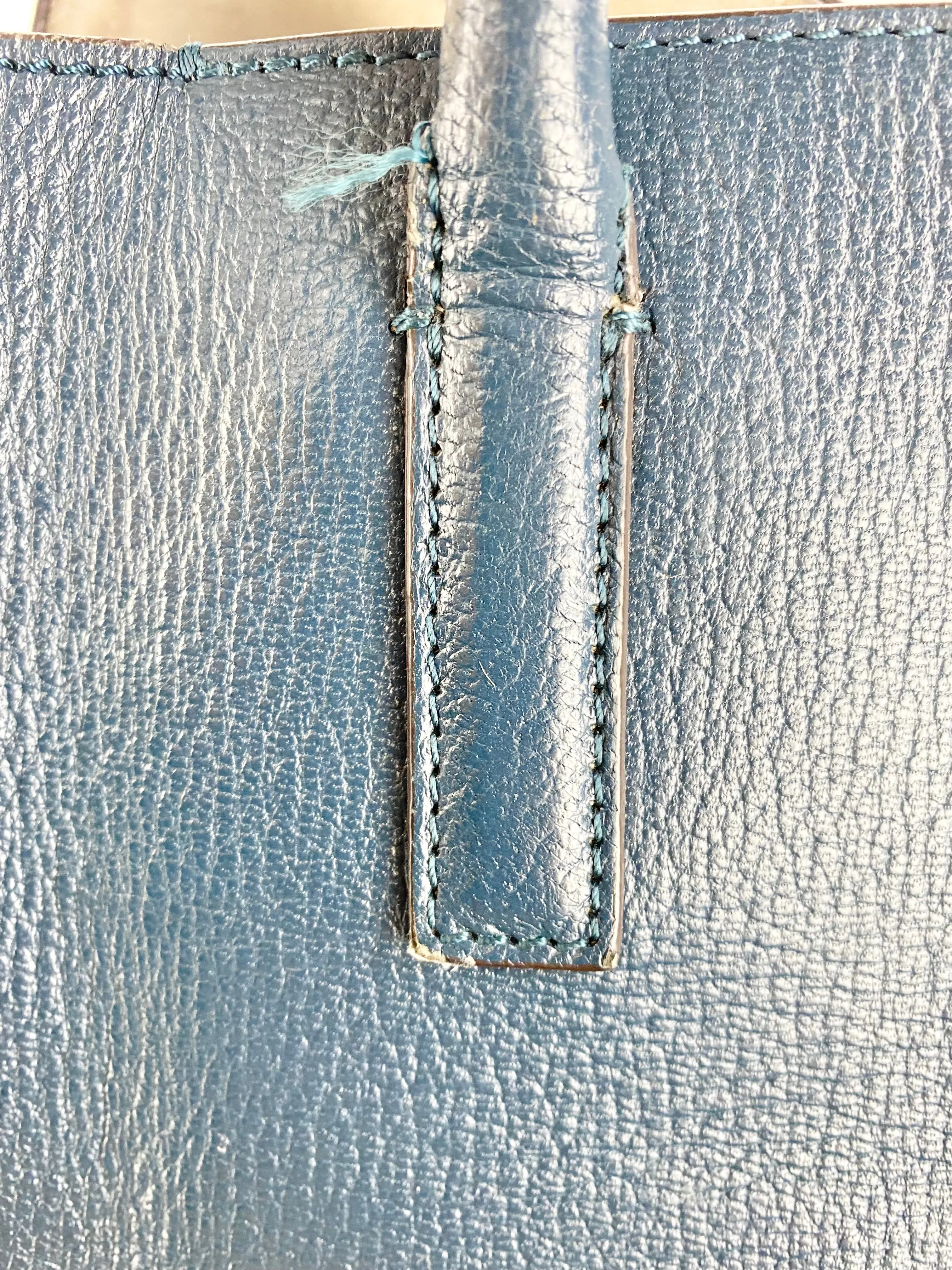 Anya Hindmarch Blue Leather Highway Bag