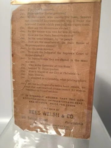 Application for Citizenship 1905 Advertisement Brochure Ellis Island- RARE!