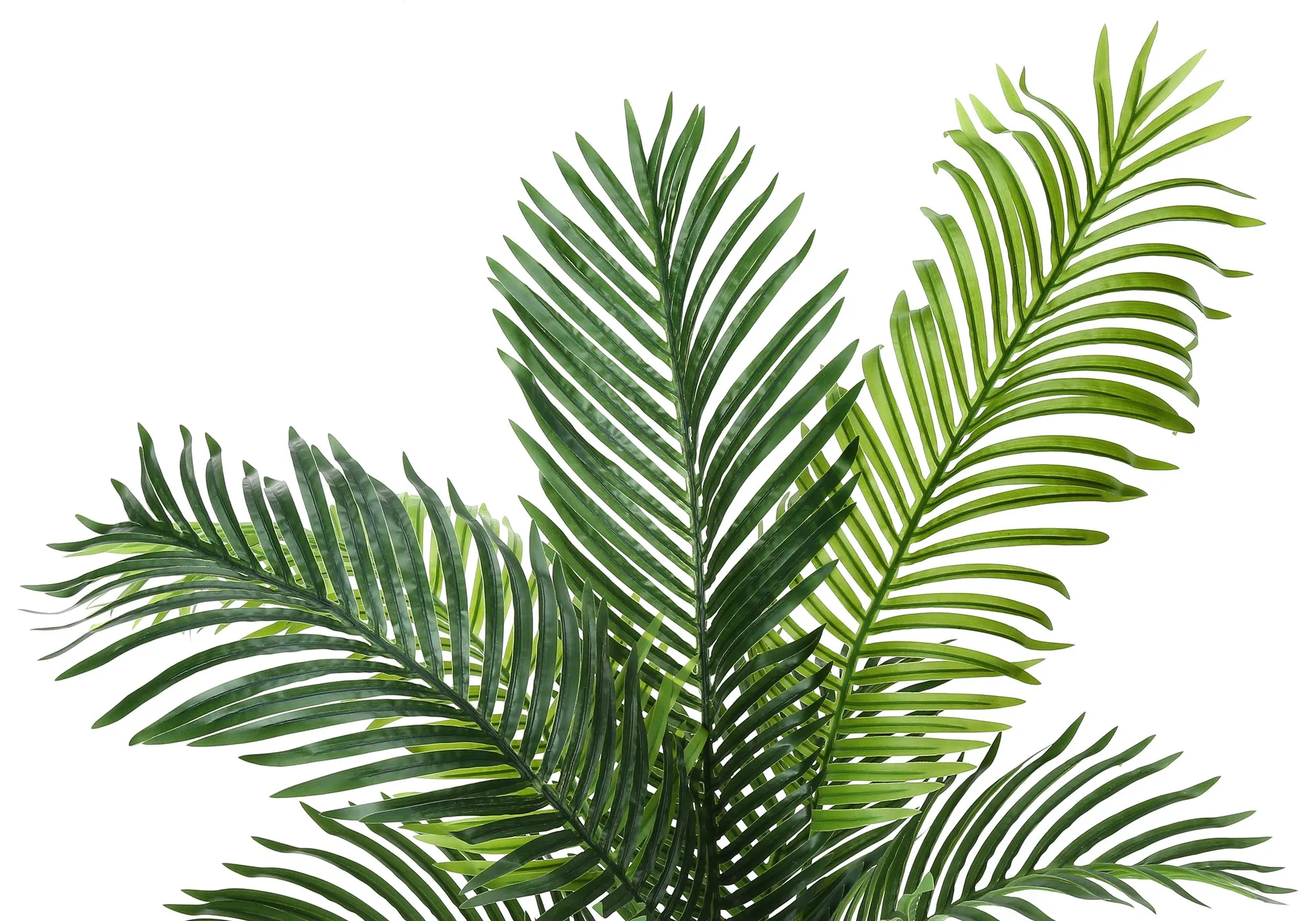 Artificial Plant, 47" Tall, Palm Tree, Indoor, Faux, Fake, Floor, Greenery, Potted, Real Touch, Decorative, Green Leaves, Black Pot