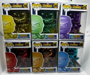 Avengers: Infinity War - Chrome Thanos Infinity Stone Pop! Vinyl Bundle (Set of 6)