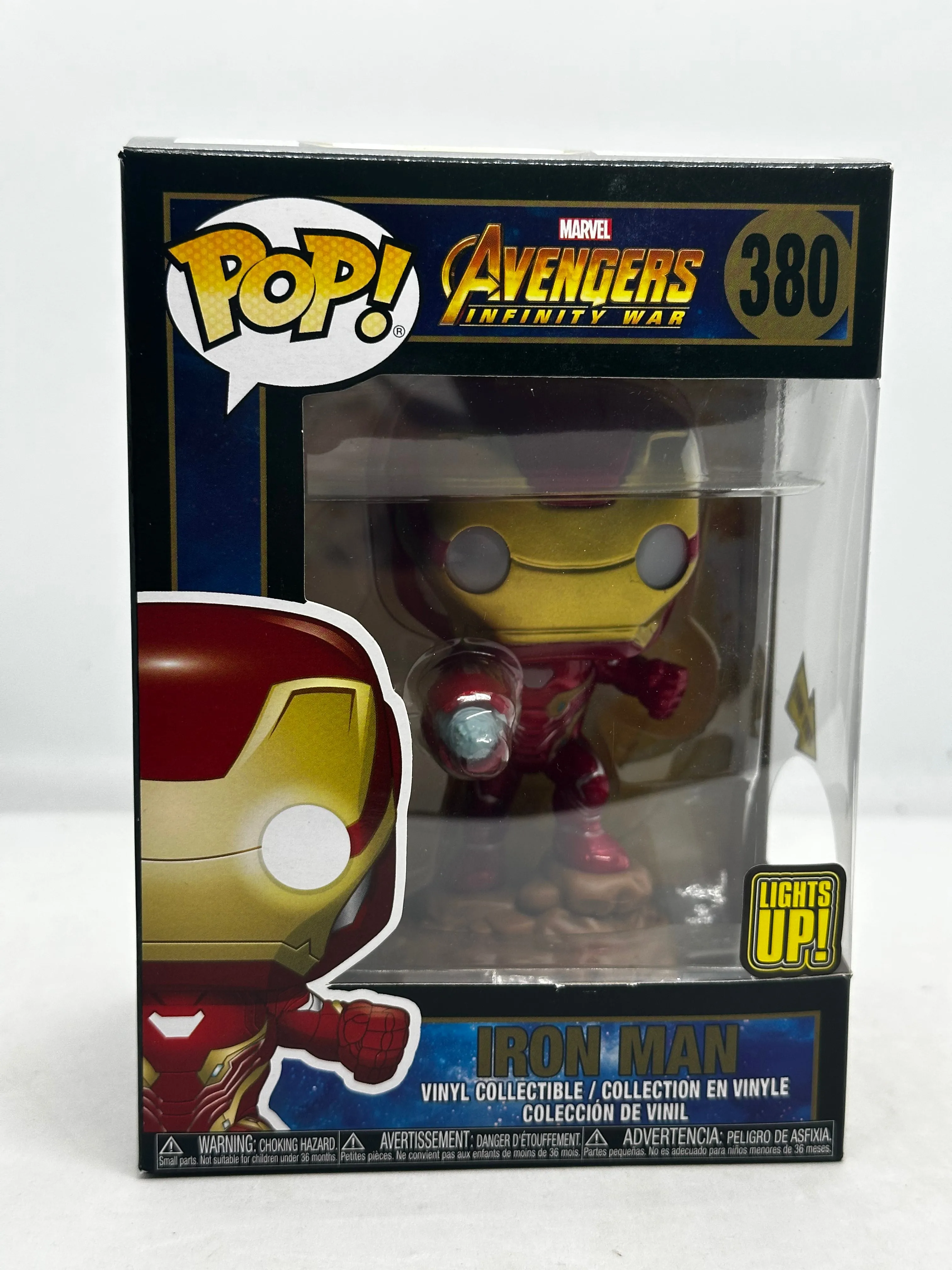 Avengers: Infinity War - Iron Man Lights Up! #380 Pop! Vinyl (Replacement Battery required)