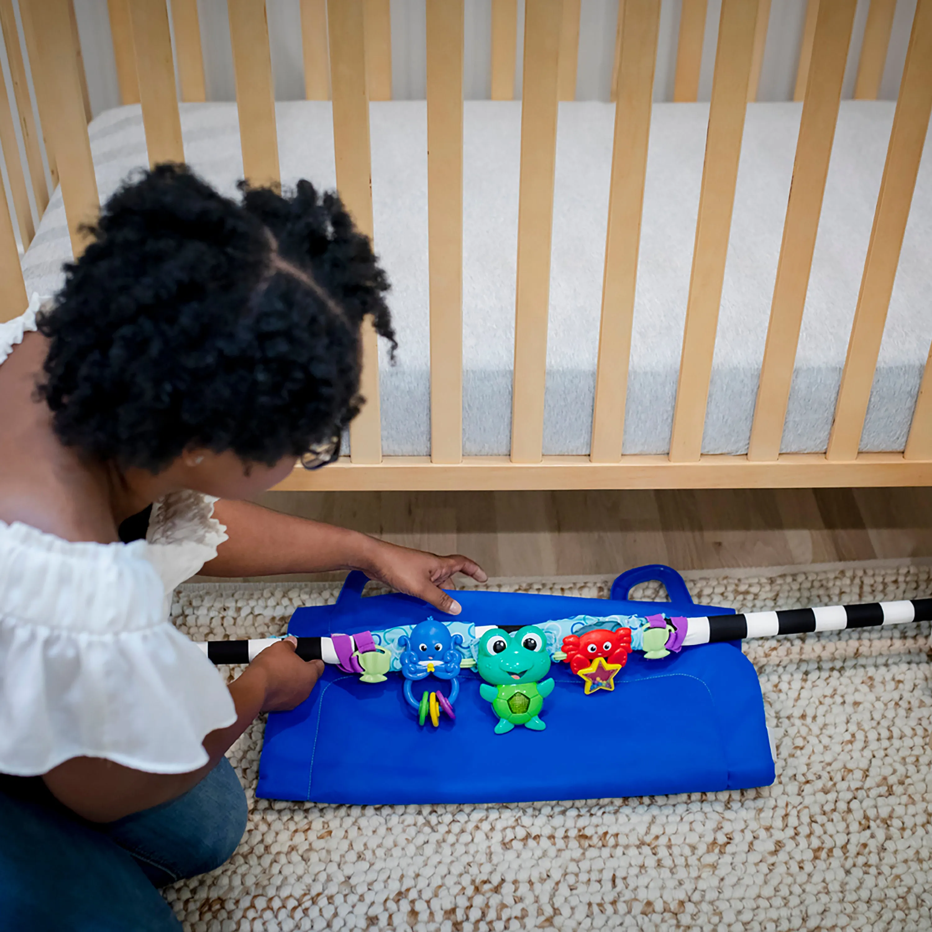 Baby Einstein Neptune's Discovery Reef Baby Tummy Time Activity Gym Toy Bar