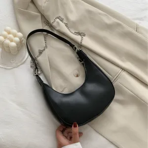 BAGETTE BAG WITH CHAIN ACCENTS
