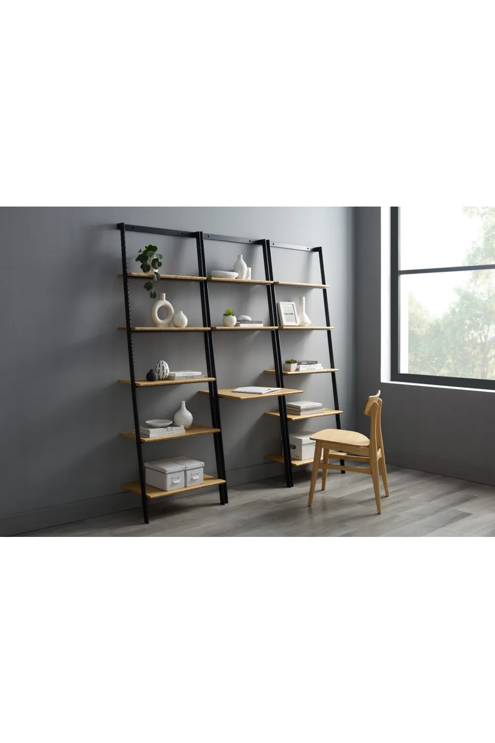 Bamboo Industrial Leaning Shelf | Greenington Santa Cruz
