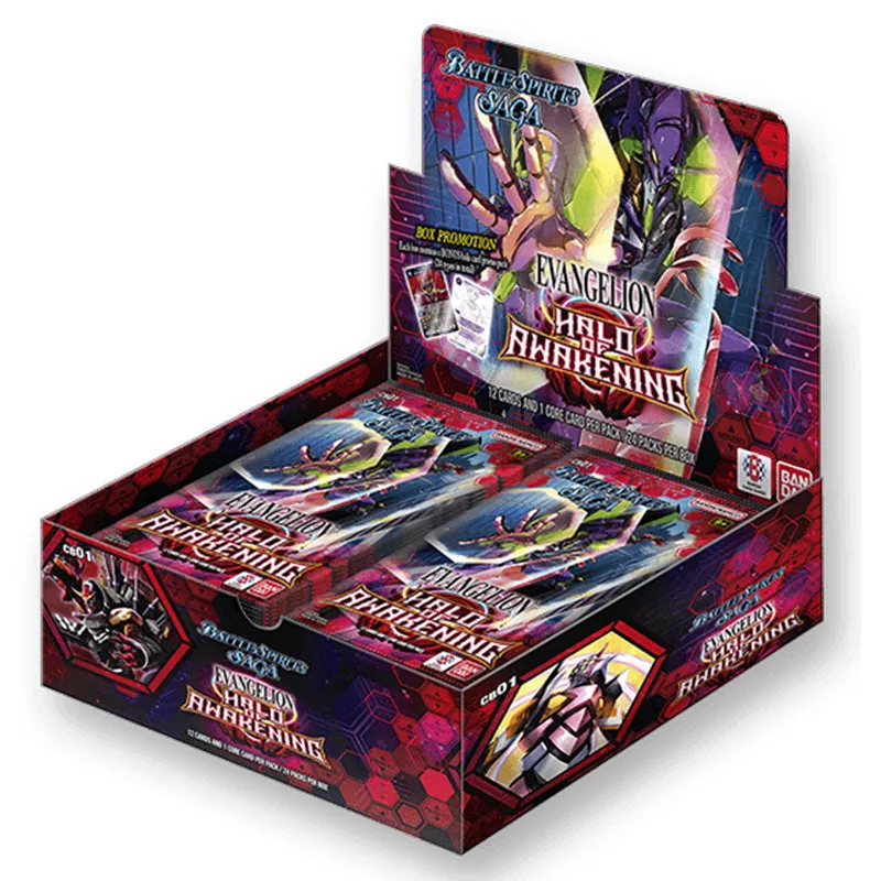 Battle Spirits Saga - CB01 - Evangelion - Halo of Awakening - Booster Box (24 Packs)