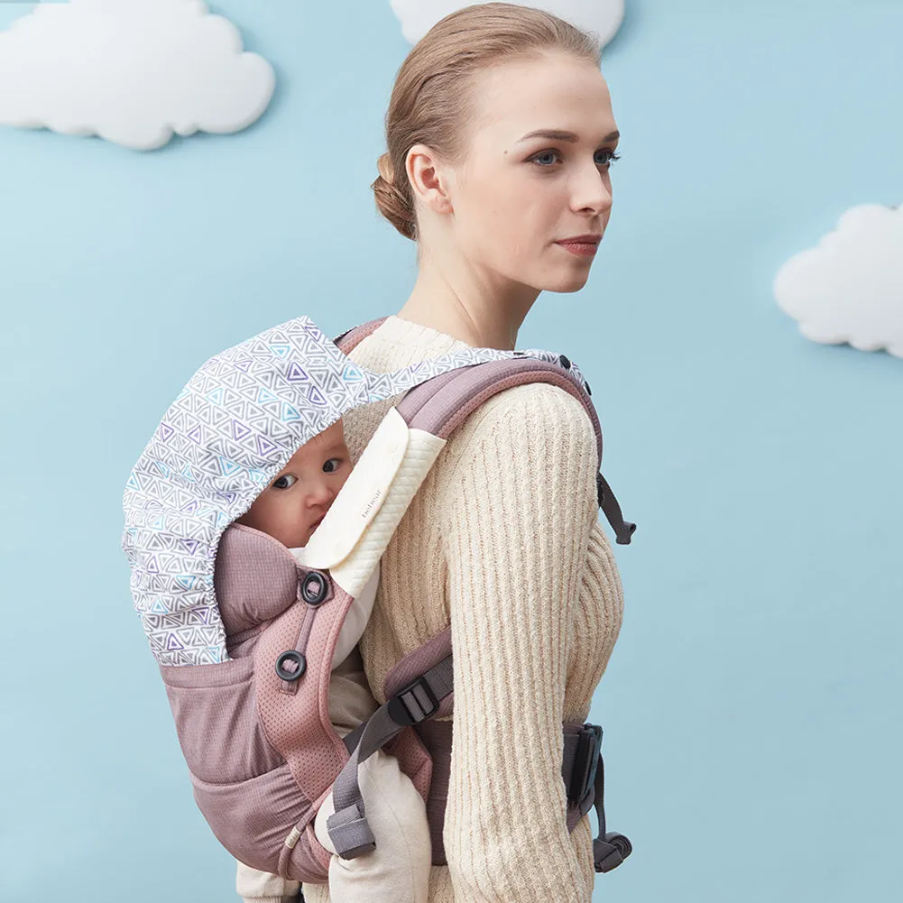 Bebamour Baby Carrier Sling 3 in 1 Ergonomic Baby Carrier Backpack for Newborn Breathable and Soft Baby Warp for Infant and Toddlers (Dusty Pink)