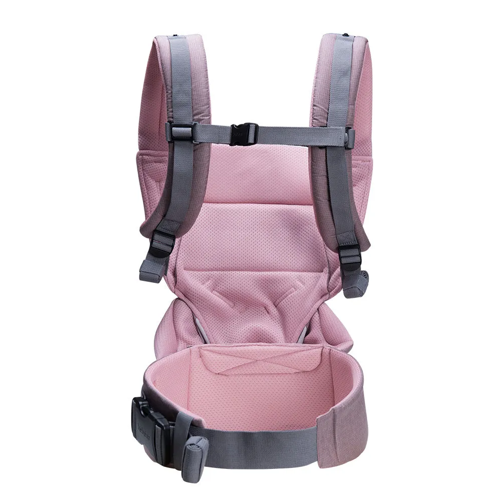Bebamour Baby Carrier Sling 3 in 1 Ergonomic Baby Carrier Backpack for Newborn Breathable and Soft Baby Warp for Infant and Toddlers (Dusty Pink)
