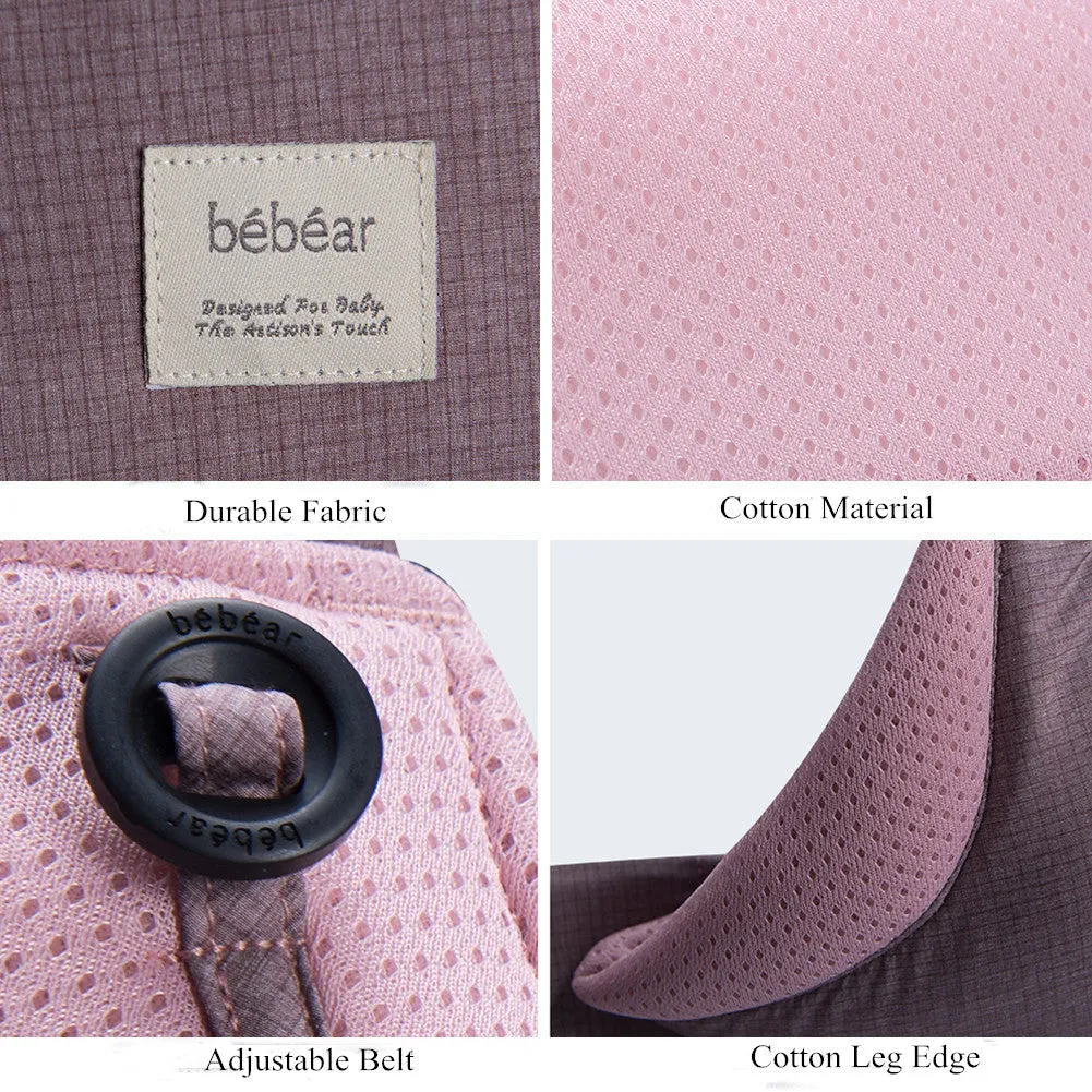 Bebamour Baby Carrier Sling 3 in 1 Ergonomic Baby Carrier Backpack for Newborn Breathable and Soft Baby Warp for Infant and Toddlers (Dusty Pink)