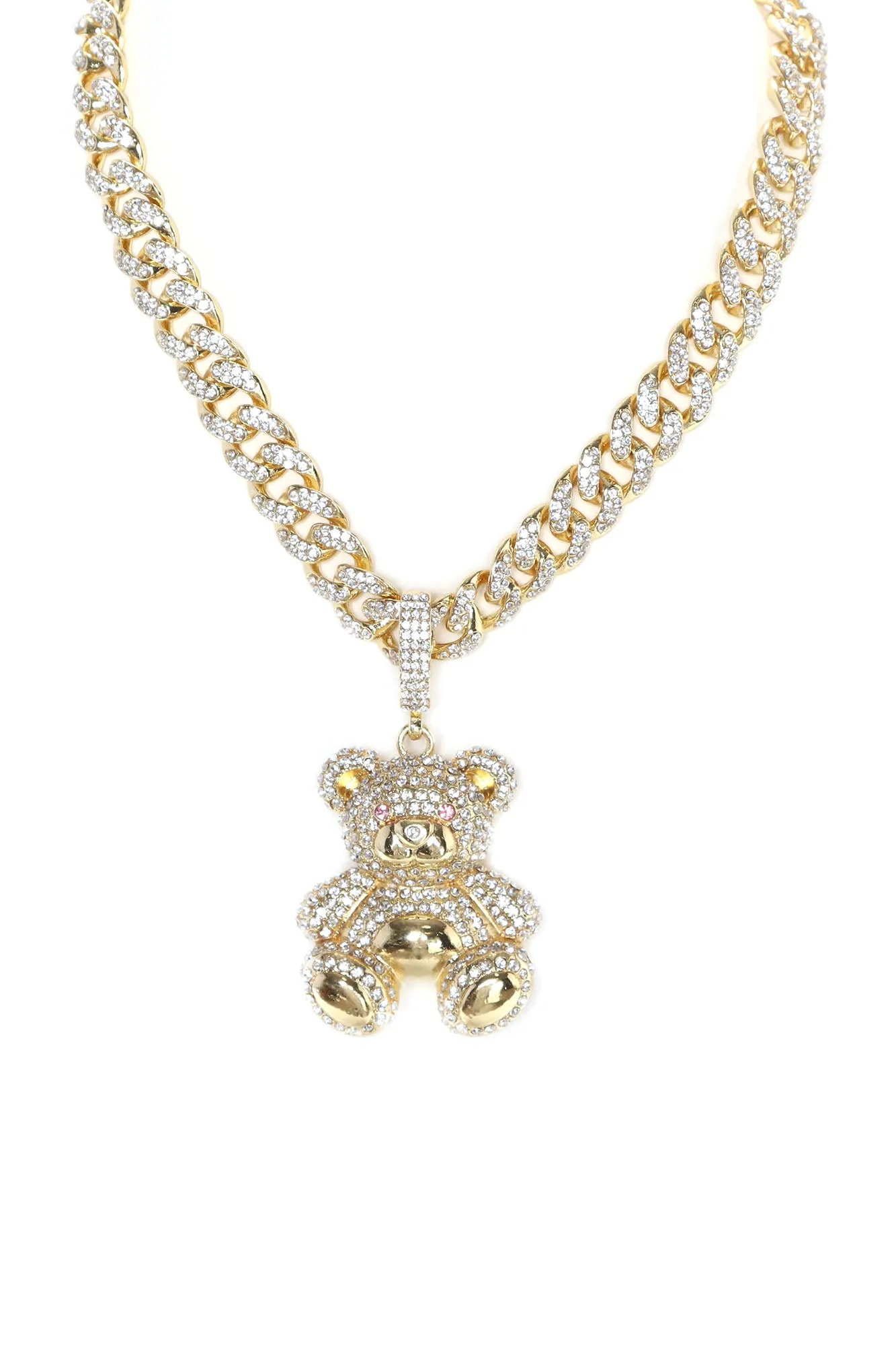Berry Glamorous Chain Necklace - Gold