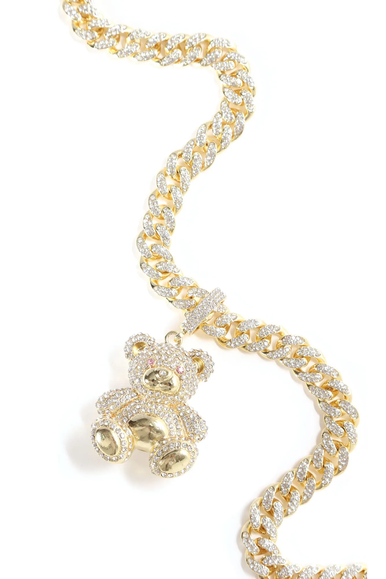 Berry Glamorous Chain Necklace - Gold
