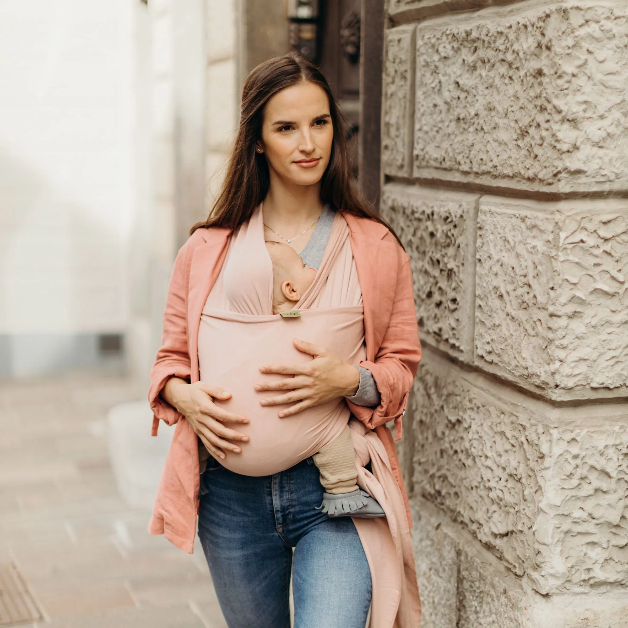 Boba Organic Serenity Wrap Baby Carrier - Bloom