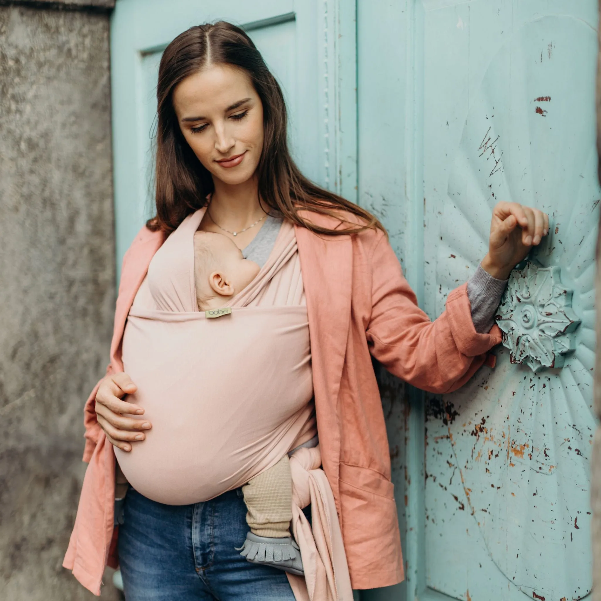 Boba Organic Serenity Wrap Baby Carrier - Bloom