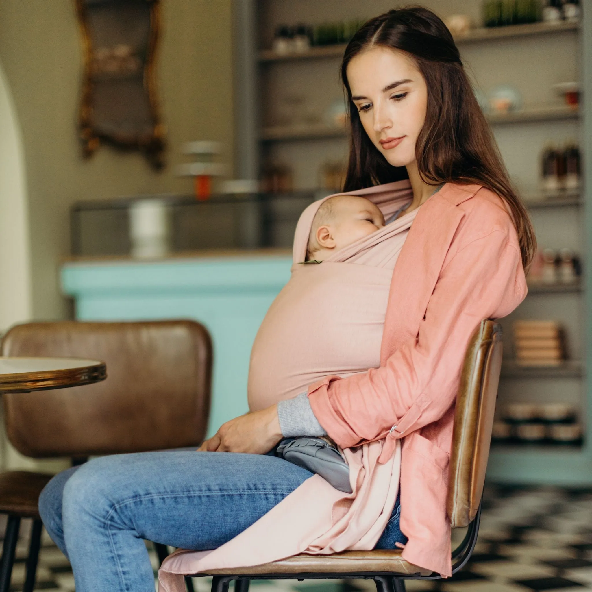 Boba Organic Serenity Wrap Baby Carrier - Bloom