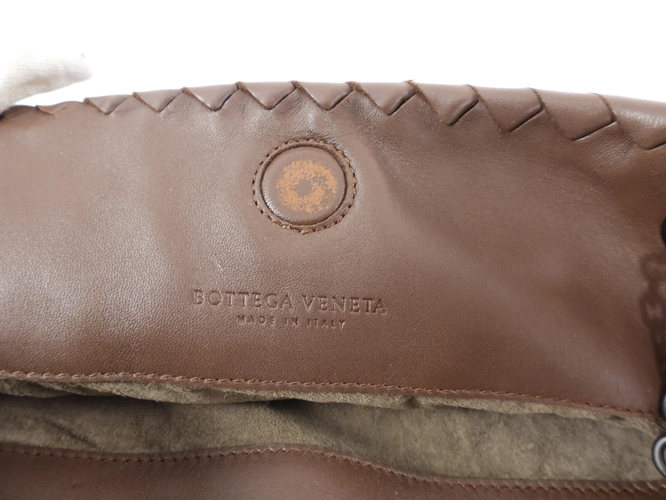 Bottega Veneta Brown Intrecciato Leather Duo Bag