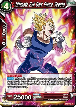 BT2-009 Ultimate Evil Dark Prince Vegeta
