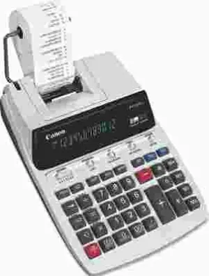 Canon P170Dh Two-Color Roller Printing Calculator 12-Digit Fluorescent Black/Red