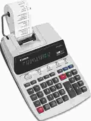 Canon P170Dh Two-Color Roller Printing Calculator 12-Digit Fluorescent Black/Red