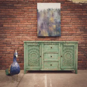 Carved 3 draw 2 door Sideboard