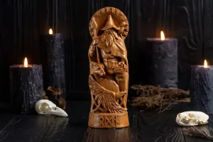 Carved Odin Statue