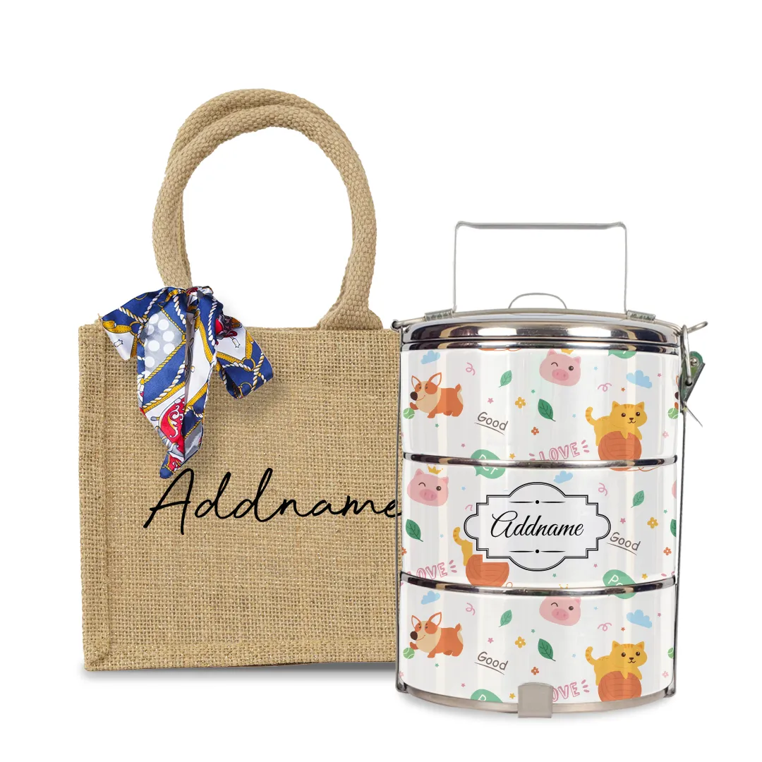 Cat And Friends Tiffin Carrier