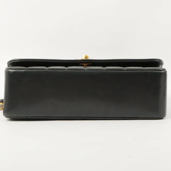 Chanel Around 2000 Made Mademoiselle Stitch Turn-Lock Chain Bag Black