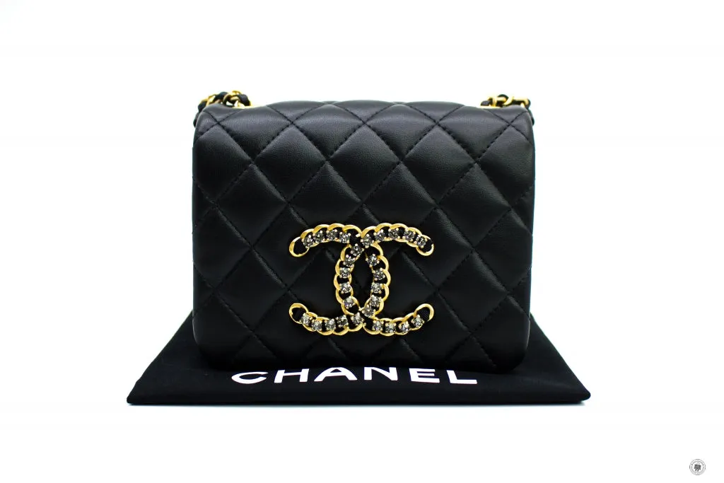 Chanel AS2599B05828 Mini Flap Bag Black   94305 Lambskin Shoulder Bags Gbhw