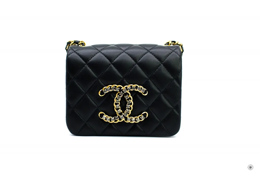 Chanel AS2599B05828 Mini Flap Bag Black   94305 Lambskin Shoulder Bags Gbhw