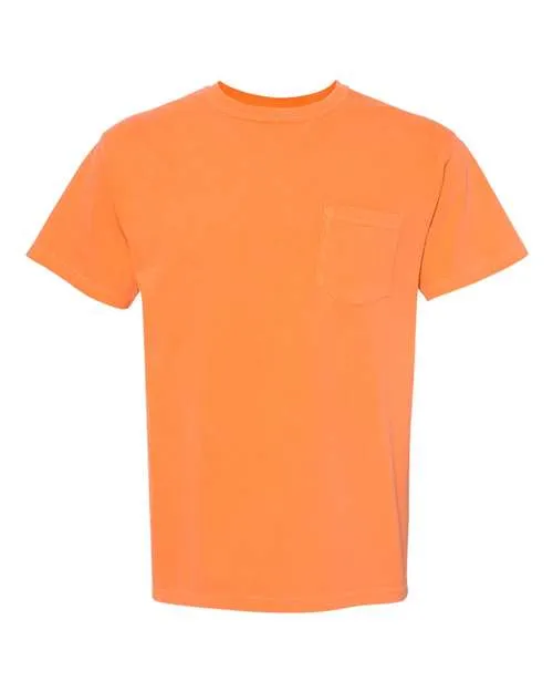 Comfort Colors Garment-Dyed Heavyweight Pocket T-Shirt 6030 Bright Salmon