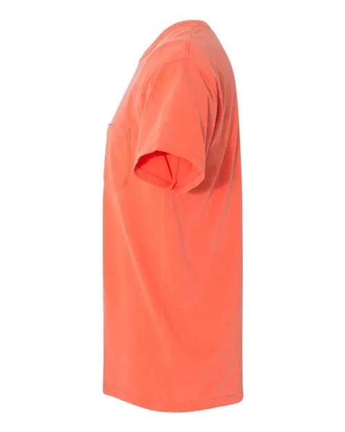 Comfort Colors Garment-Dyed Heavyweight Pocket T-Shirt 6030 Bright Salmon