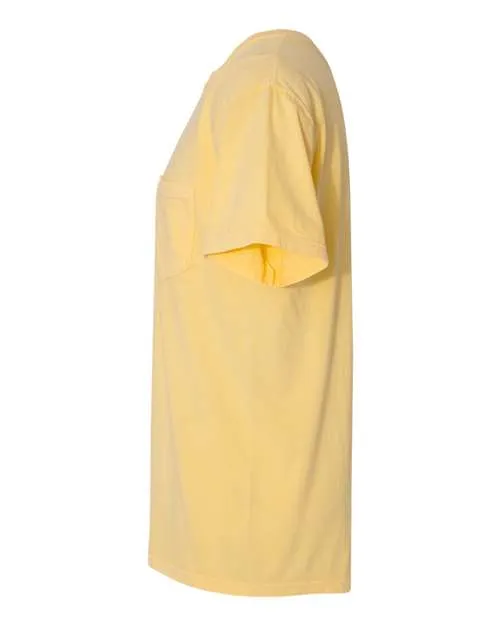 Comfort Colors Garment-Dyed Heavyweight Pocket T-Shirt 6030 Butter