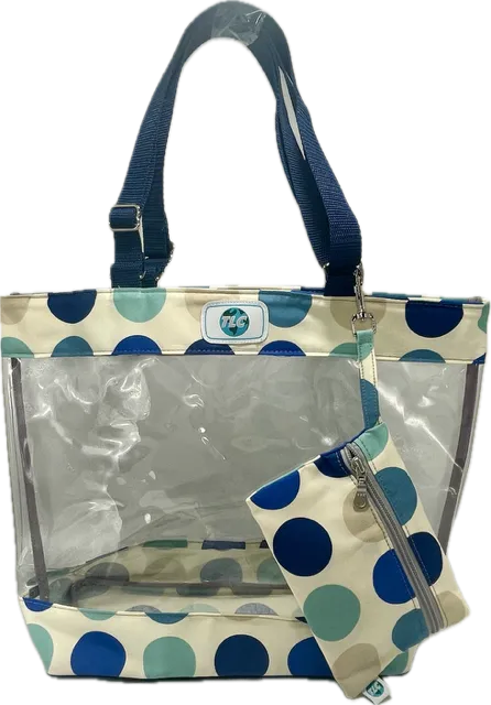 CST- Big Dots Clear Stadium Tote Bag