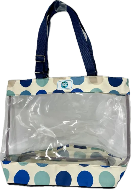 CST- Big Dots Clear Stadium Tote Bag