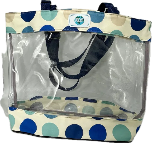 CST- Big Dots Clear Stadium Tote Bag