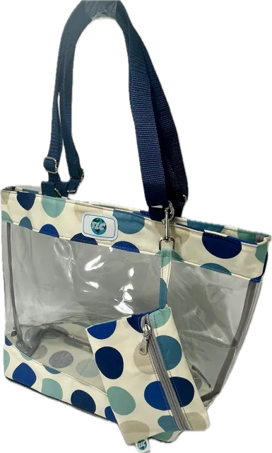 CST- Big Dots Clear Stadium Tote Bag