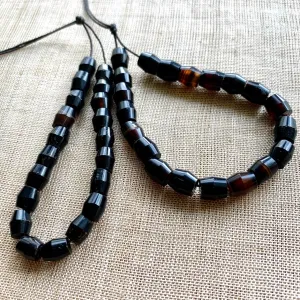 Dark Carnelian Beads, Idar-Oberstein