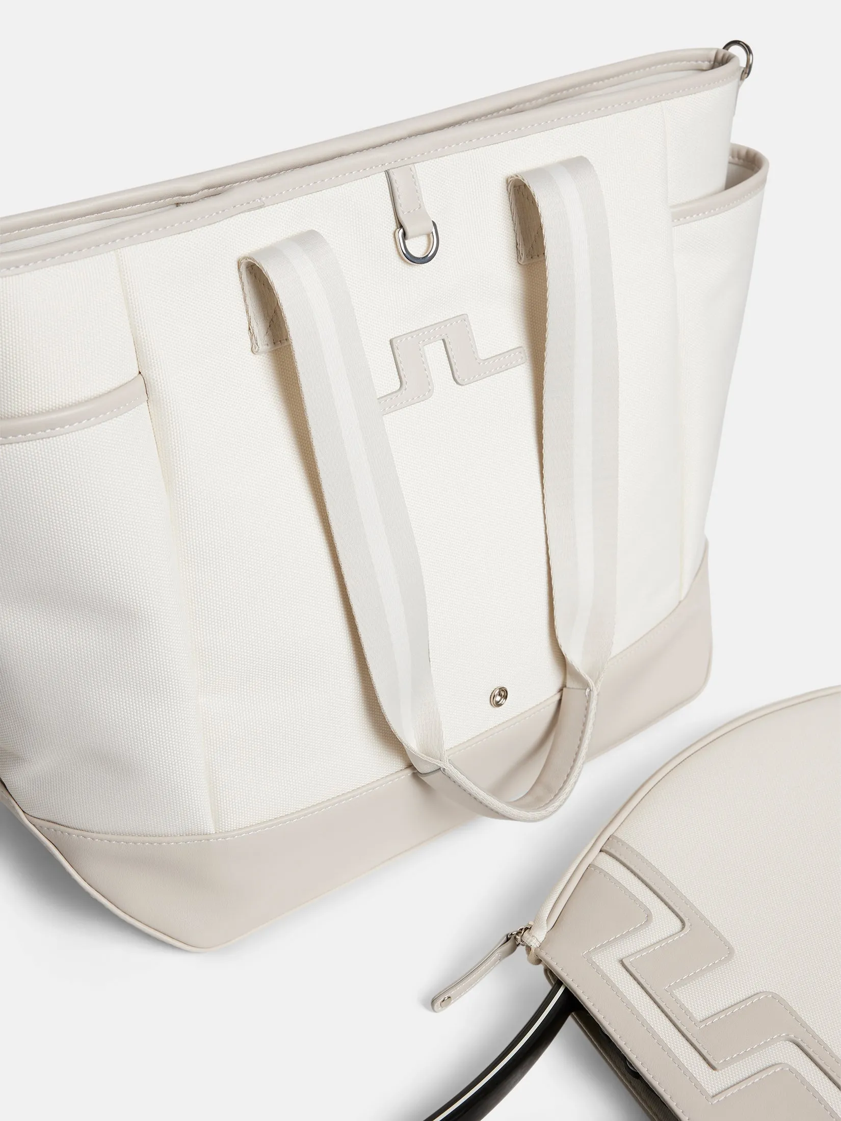 Delfina Tennis Bag / White
