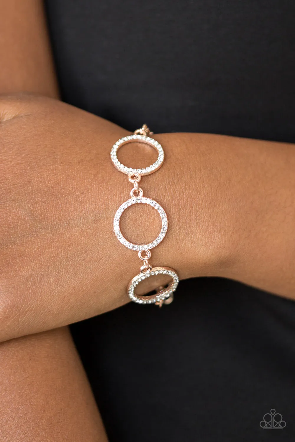 Dress The Part - Rose Gold Bracelet - Paparazzi Accessories